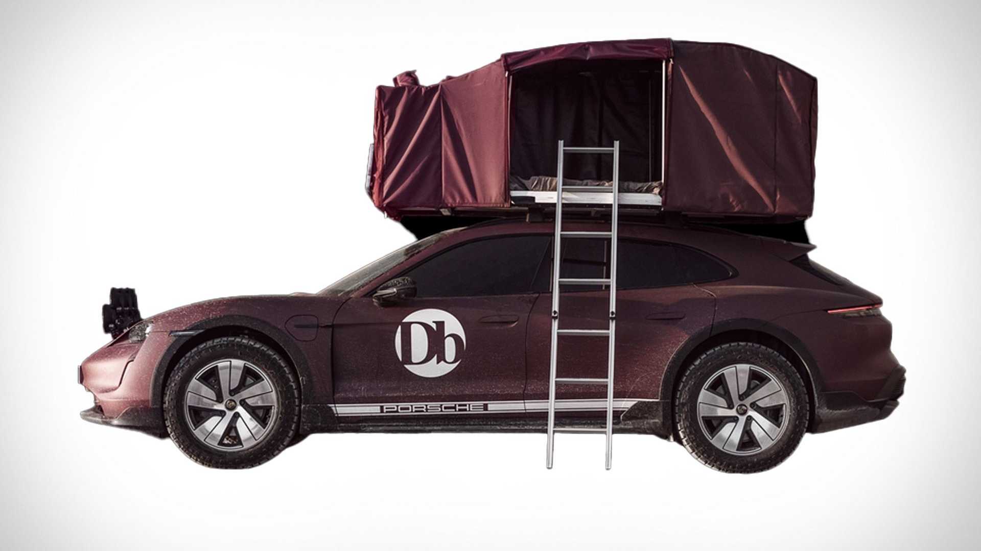 250 тысяч долларов за электромобиль и палатку: Porsche Taycan превратили в кемпер