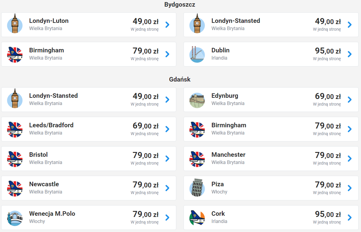 Квитки від 19 євро. Куди можна бюджетно полетіти із Польщі взимку