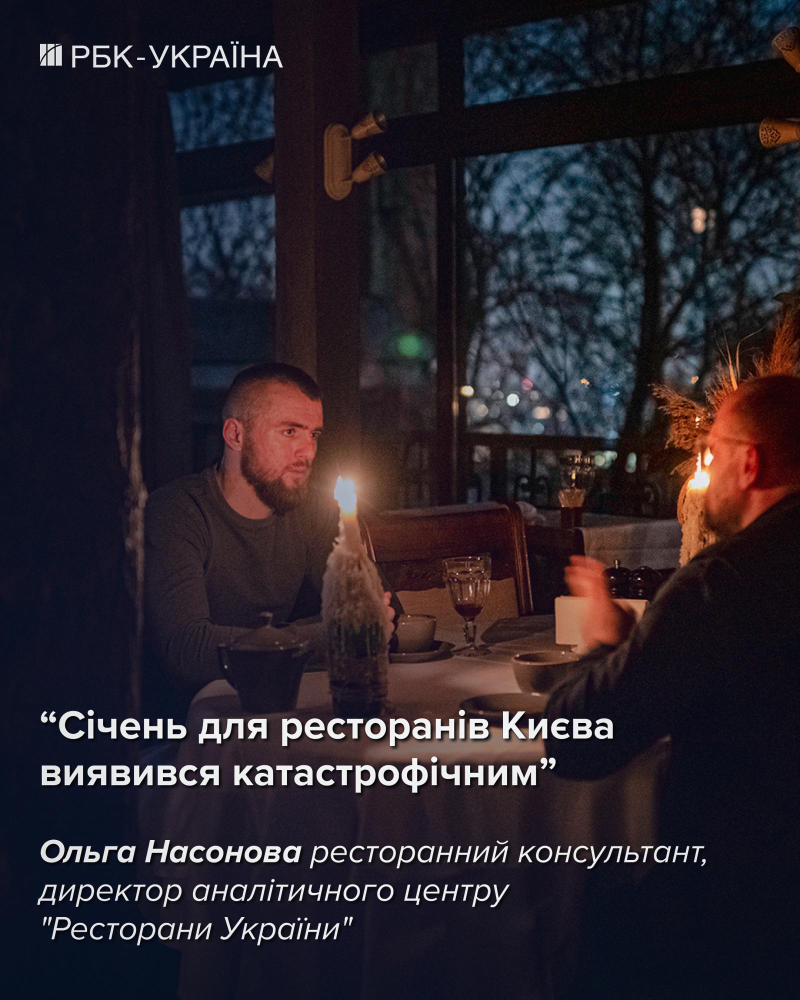 Через блекаути січень став катастрофічним для ресторанів Києва, – експерт