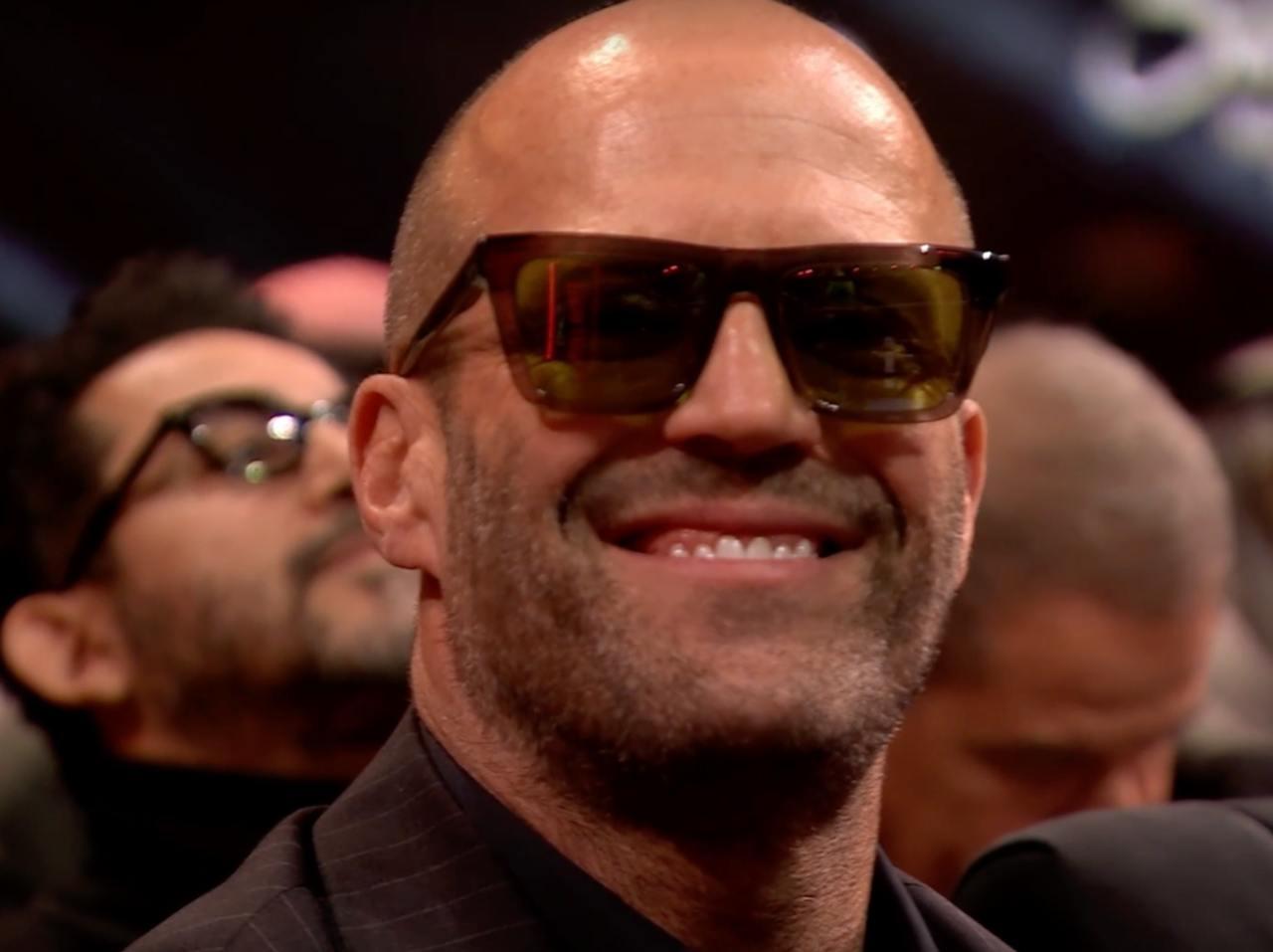 Стейтем та його красуня-дружина "засвітилися" на бою Усика. У свої 57 зовсім не постарів (фото)