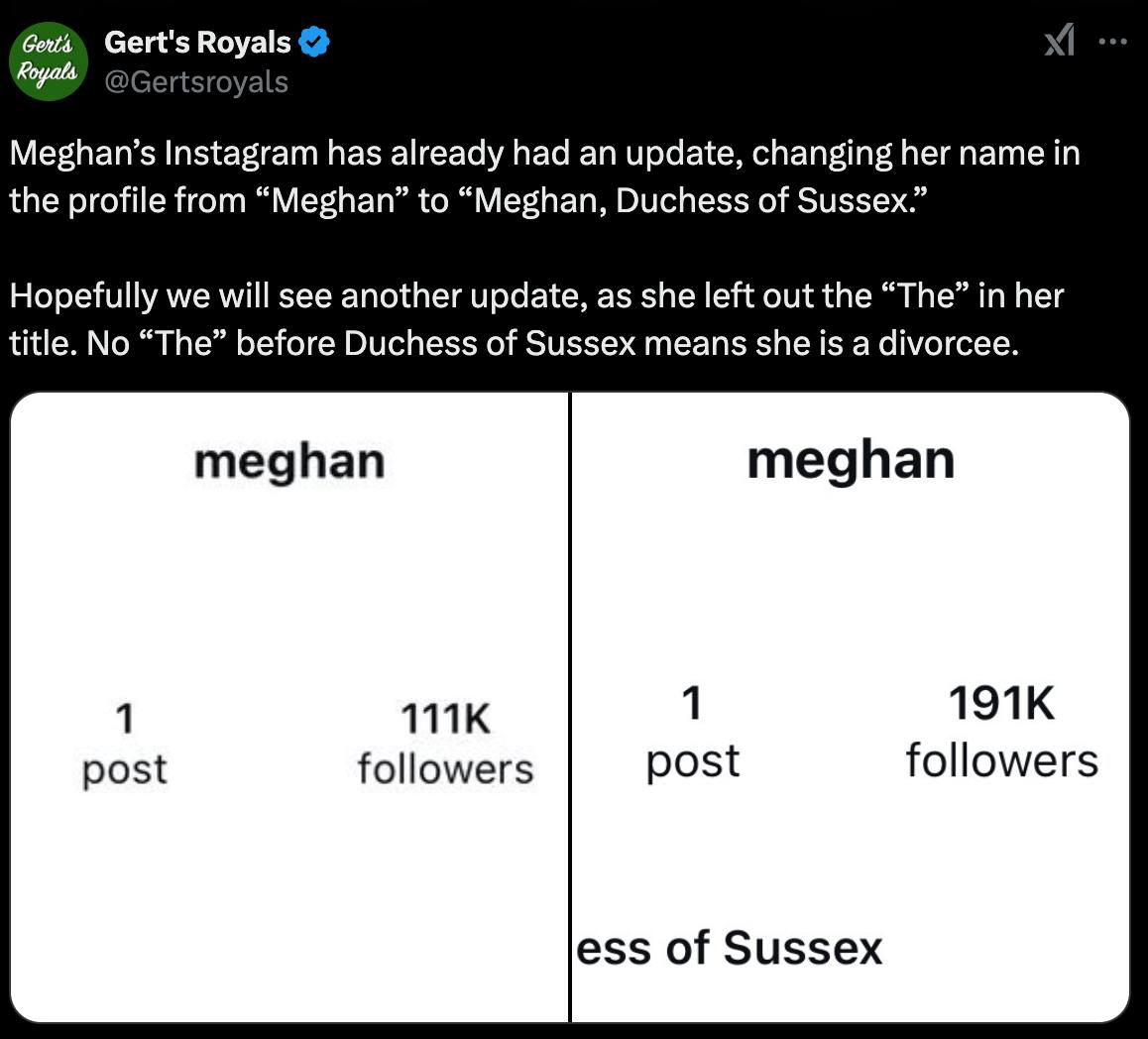 Меган Маркл спровоцировала слухи о разводе