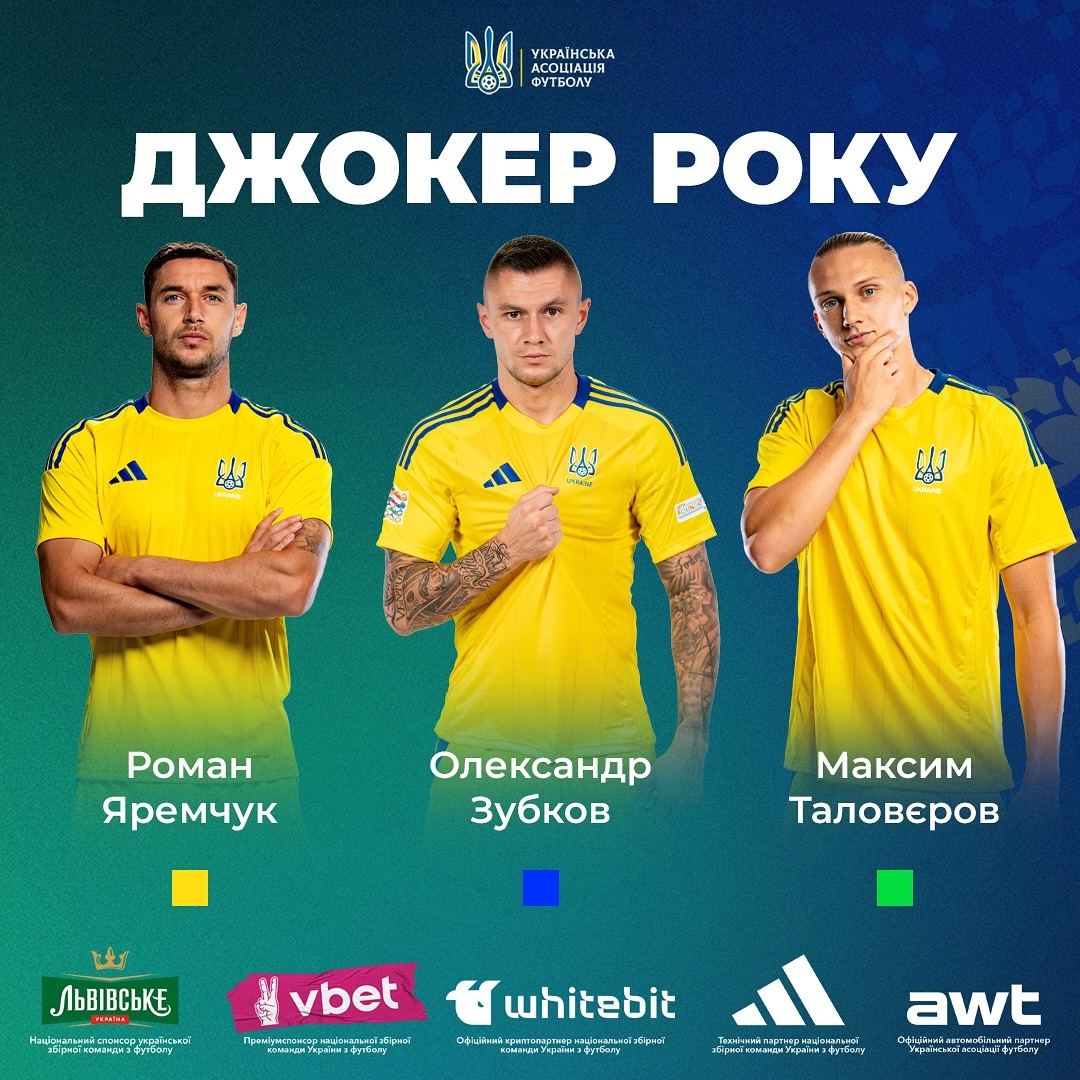 УАФ визначає найкращих у збірній: як проголосувати