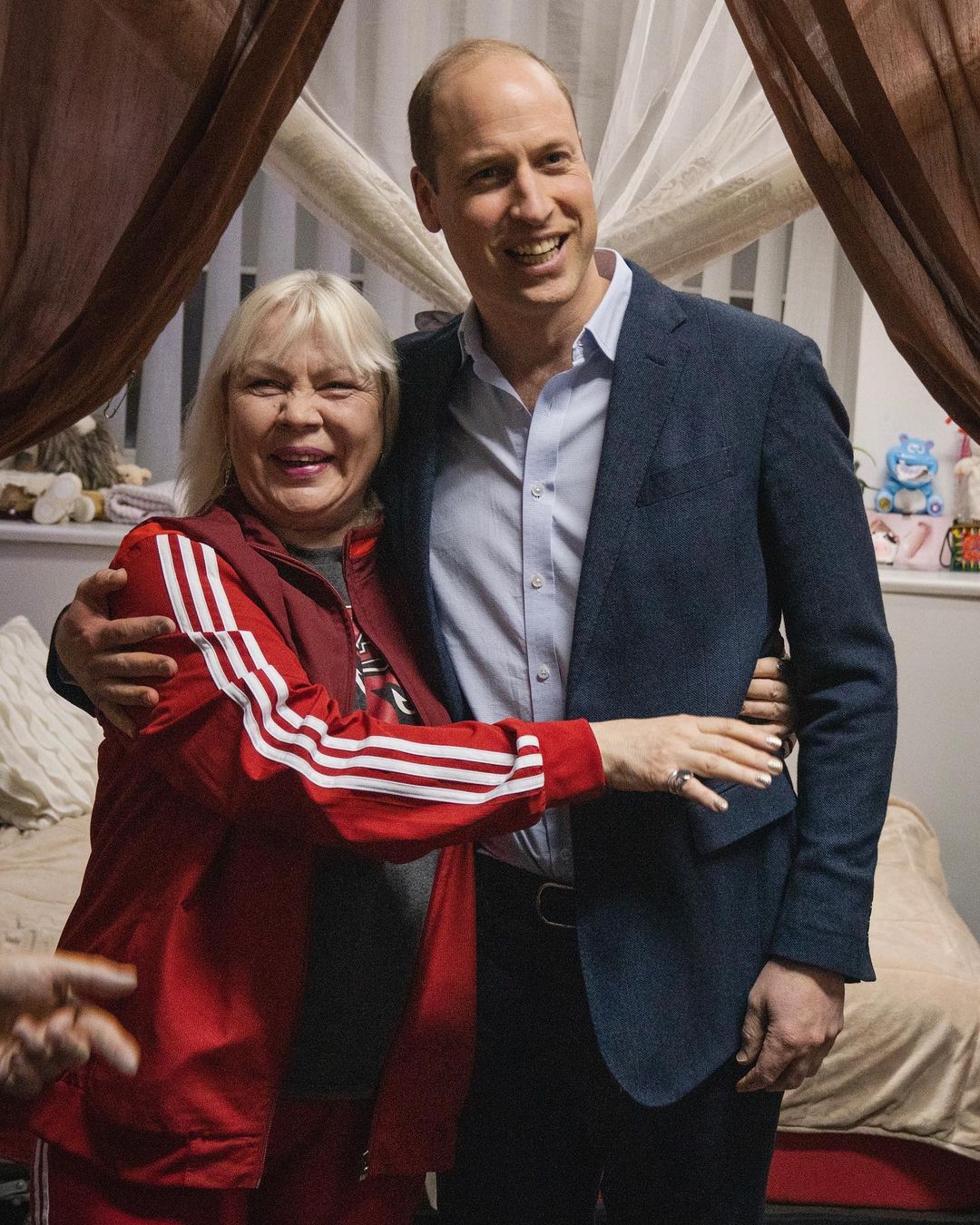 "Залишаються такими позитивними": принц Вільям неочікувано відвідав українських біженців у Польщі (фото)