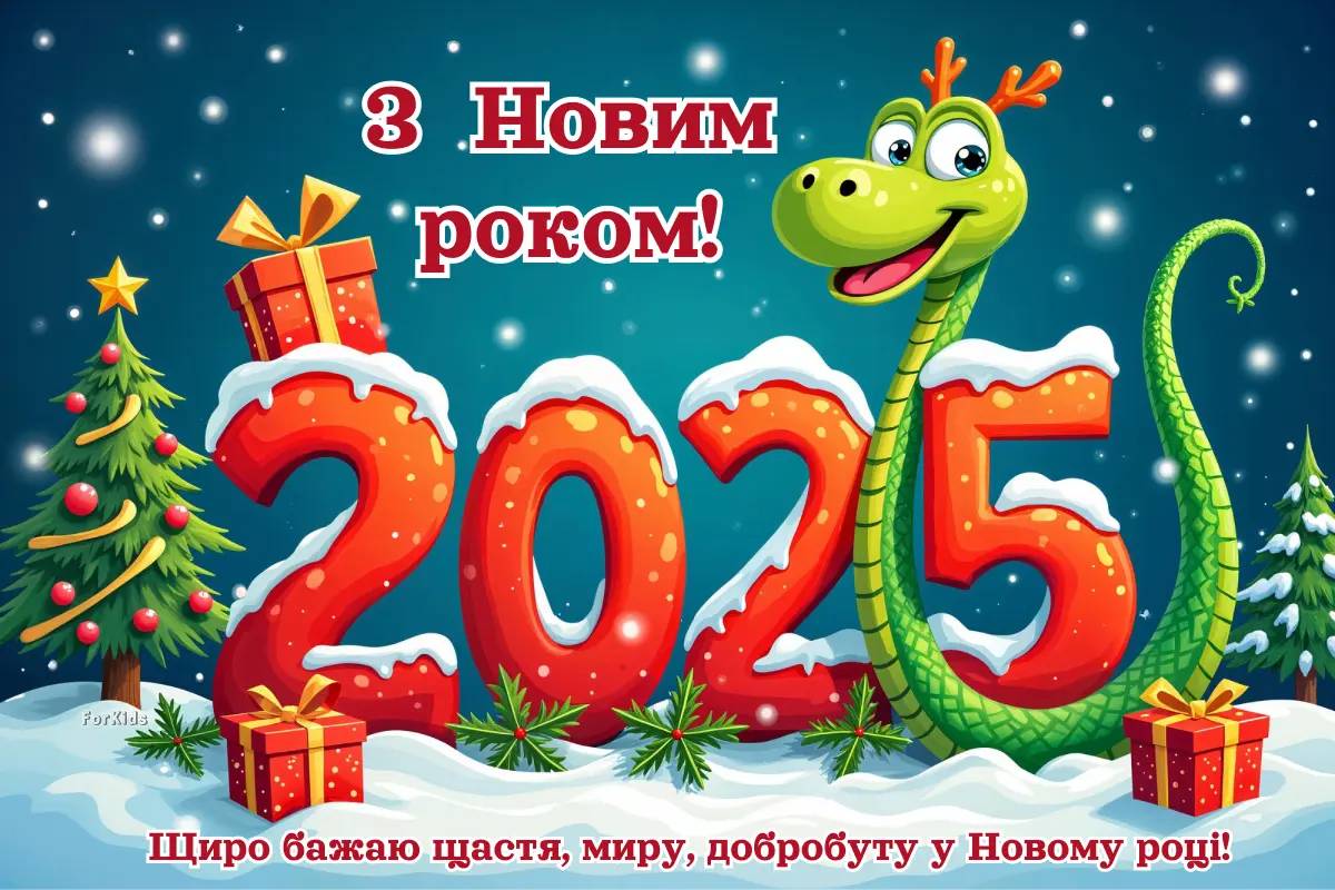 Новий рік 2025: красиві привітання в віршах, прозі і картинках