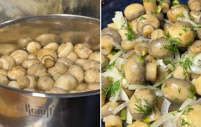 Ці мариновані гриби зникають зі столу першими: готуються всього 10 хв