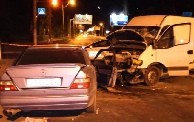 В Одесской области столкнулись авто и микроавтобус, есть погибший и пострадавшие