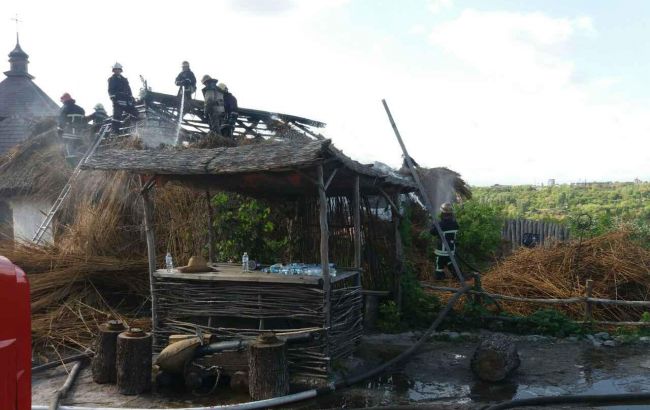 На острові Хортиця горів музей "Запорізька Січ"