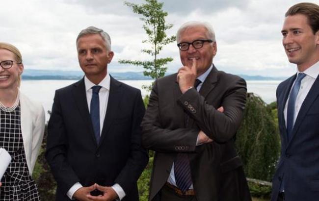 Немецкоязычные страны договорились совместно решать кризис в Украине