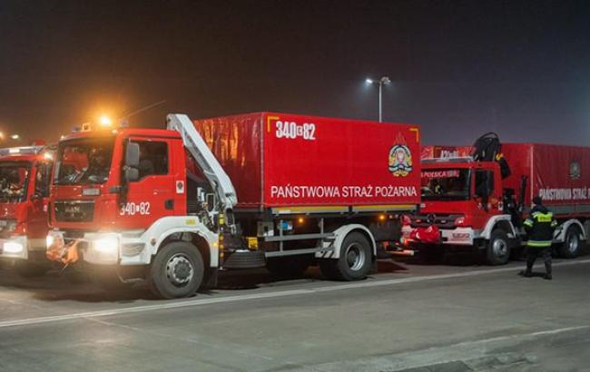 В Харьковскую область прибыли 33 машины с польской гумпомощью для переселенцев из зоны АТО