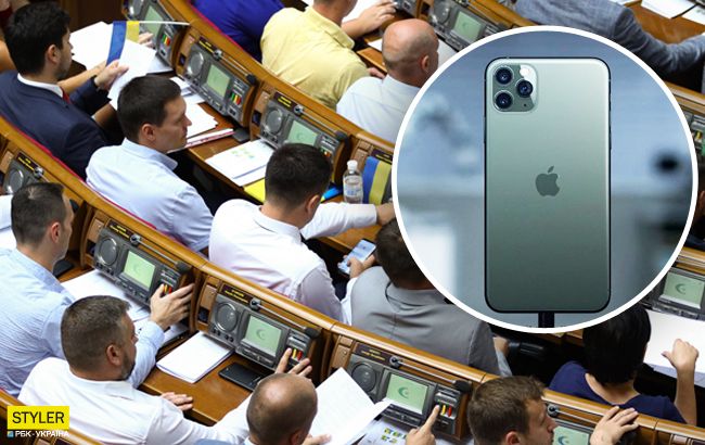 "Слуга народа" засветил в Раде новенький iPhone 11 Pro (фото)
