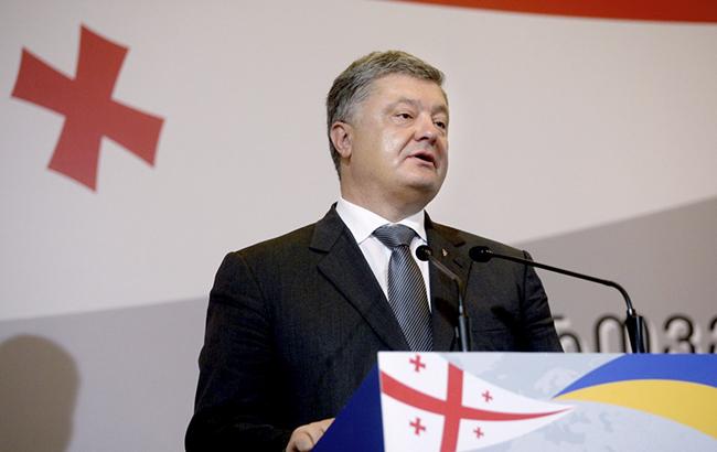 Порошенко анонсировал создание морского туристического маршрута между Грузией и Украиной
