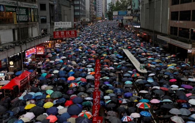 У Гонконзі заявили про 1,7 млн учасників протесту