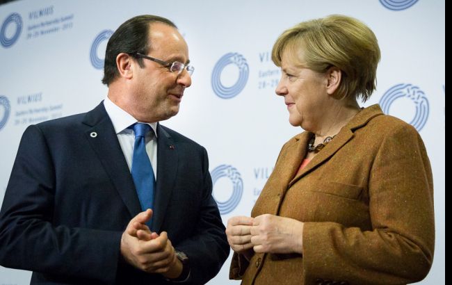 Олланд и Меркель обсудили ситуацию в Украине