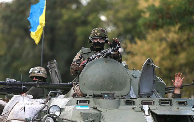 В зоне АТО за день ранен один украинский военный, - штаб