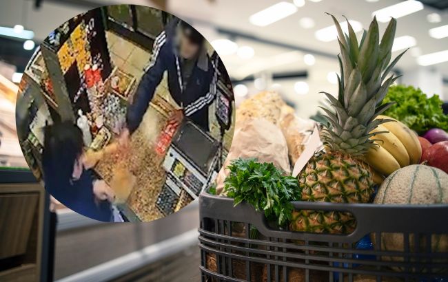 Відібрала палицю та надавала стусанів: під Києвом продавчиня прогнала злодія з магазину (відео)