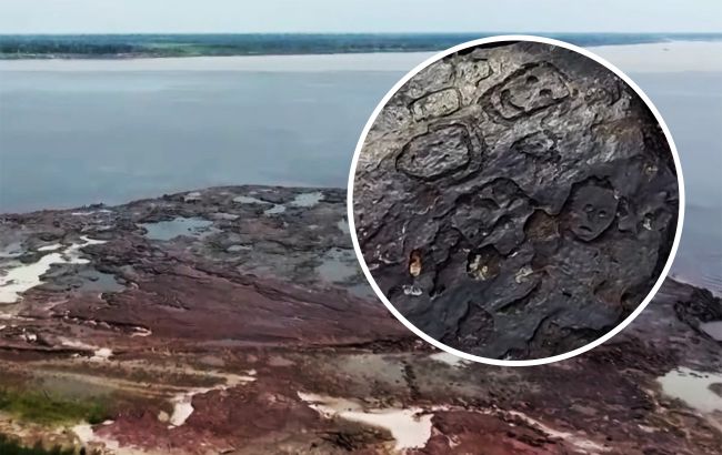 В Амазонці виявили стародавні малюнки на камені з людськими обличчями: їм 2000 років