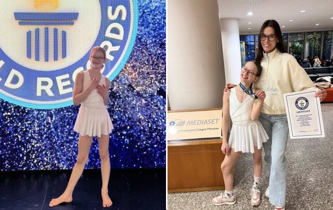 12-летняя украинка установила мировой рекорд: ее трюк на пилоне поразил всех