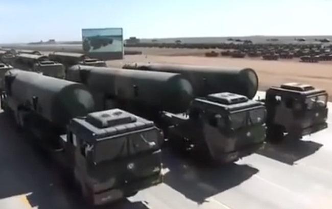 В Китае на военном параде показали новую баллистическую ракету DF-31А