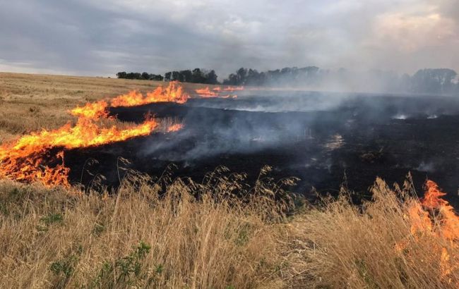 В штабе назвали причину пожара в зоне ООС