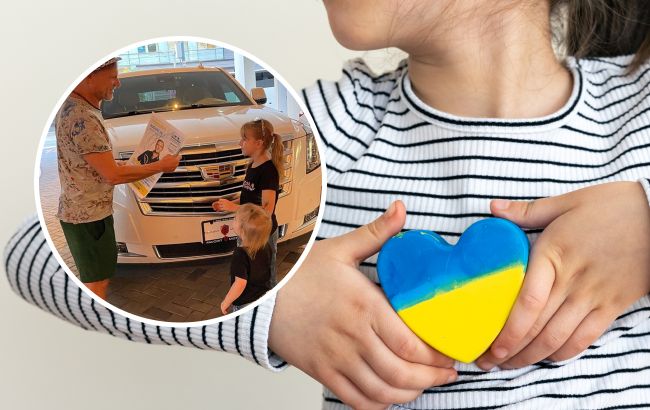 В Торонто 8-летняя поклонница Олега Скрипки передала ему деньги на ВСУ: милое видео