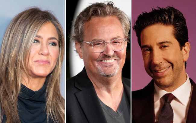 "Друзі" Еністон і Швіммер зворушливо попрощалися з Метью Перрі: "Він був частиною нашого ДНК"