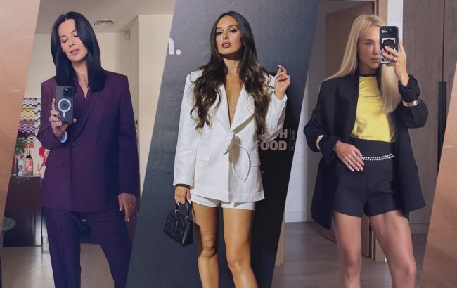 Костюмний шик: Квіткова, Єфросиніна і зірки "Холостяка" показали, як стильно носити піджаки