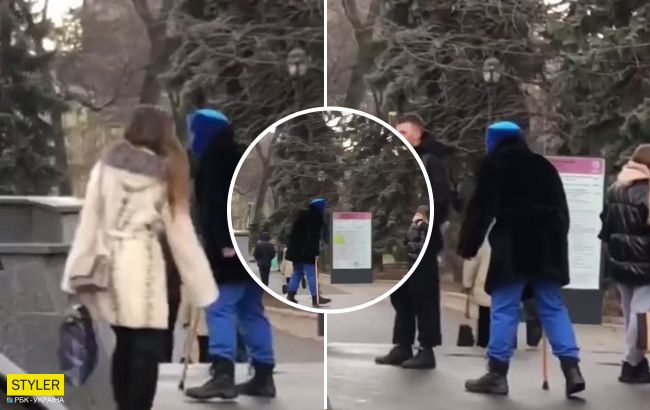 У Харкові "безпритульний" пранкер нападав на людей, які відмовили йому в милостині (відео)