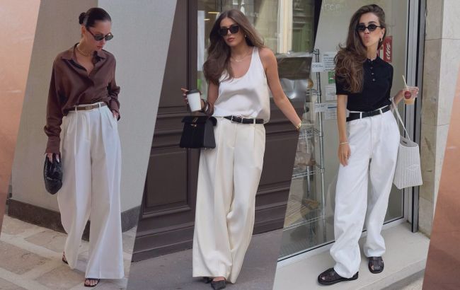 Білі штани - хіт літа 2025: з чим їх носити, щоб виглядати стильно