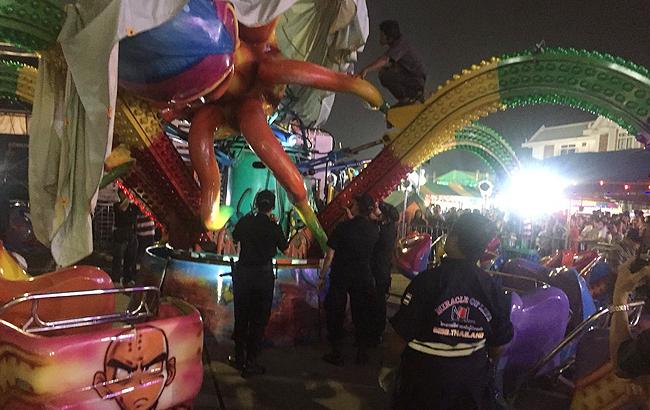 В Таиланде обрушилась карусель, есть пострадавшие