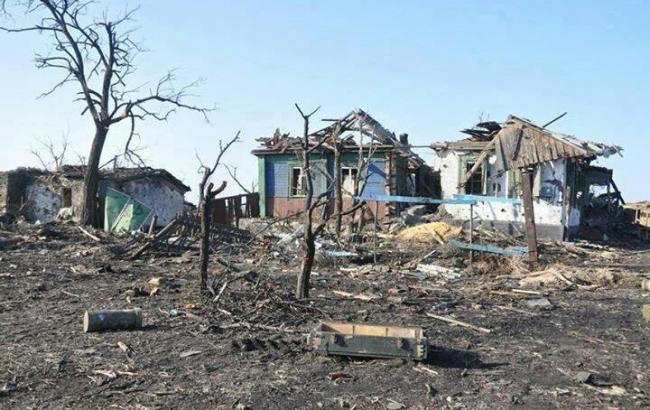 Боевики обстреливают силы АТО в Зайцево из танков и САУ