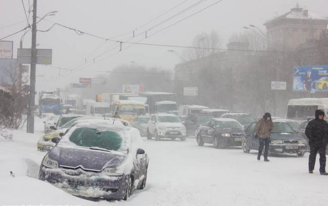 Пробки в Киеве достигли 6 баллов