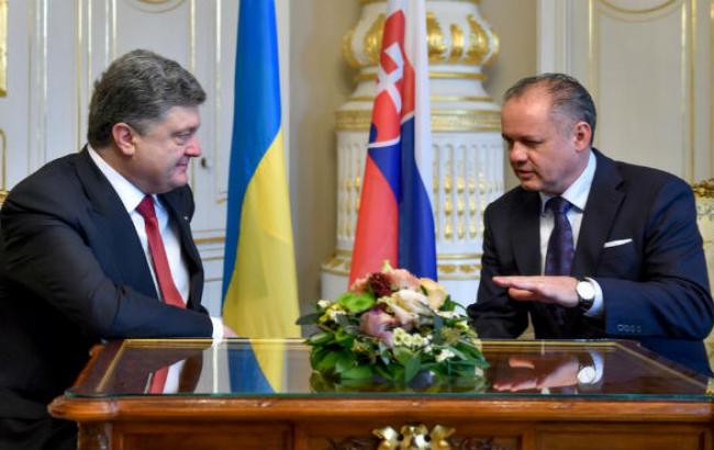 Порошенко проводит встречу с Президентом Словакии Киской, - АПУ