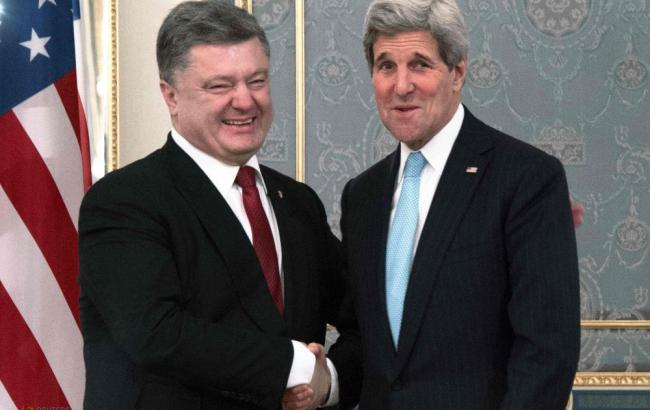 Порошенко и Керри скоординировали шаги накануне саммита G7