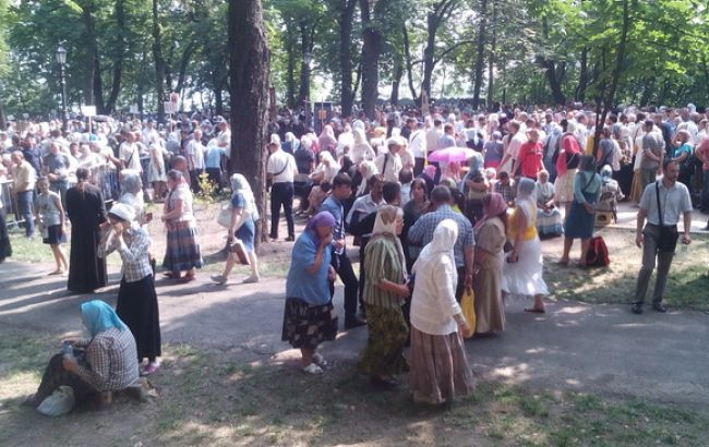 Крестный ход на Владимирской горке в Киеве насчитывает 5 тыс. паломников