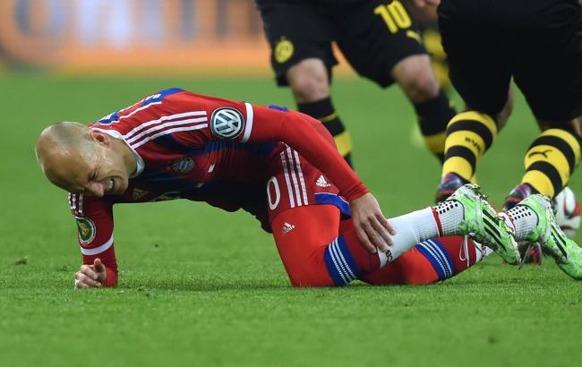 Арьен Роббен не поможет "Баварии" в играх против "Барселоны"