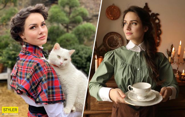 Леді-вінтаж: сучасна вінничанка ходить містом у костюмах 19 століття