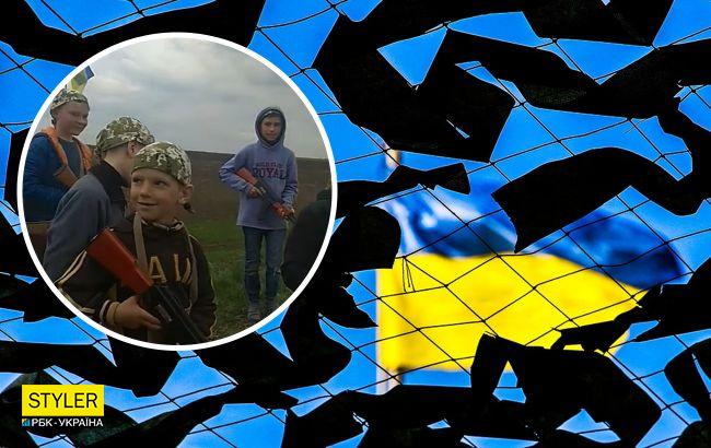 Враг точно не пройдет: смотрите видео, как дети на "блокпосту" обороняют родное село