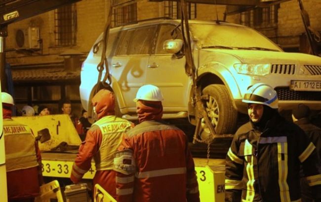 Обвал дома в Киеве: фото, видео