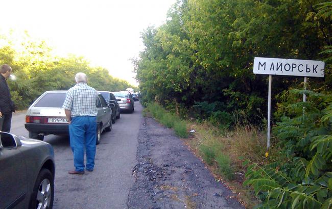 Боевики обстреляли контрольный пост "Майорск"