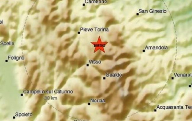 У центральній Італії стався новий землетрус магнітудою 5,4