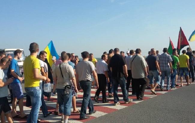 Львовские шахтеры перекрыли один из выездов в Польшу