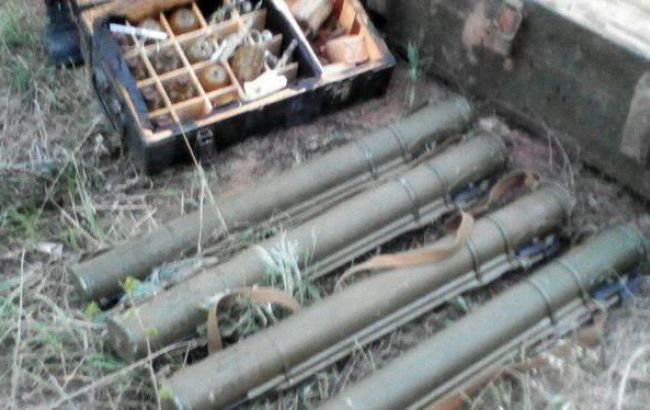 СБУ обнаружила в зоне АТО тайник с оружием