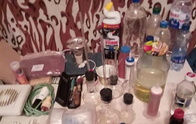 В Запорожской области полиция ликвидировала лабораторию по изготовлению метамфетамина