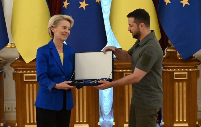 Зеленский вручил главе Еврокомиссии орден Ярослава Мудрого