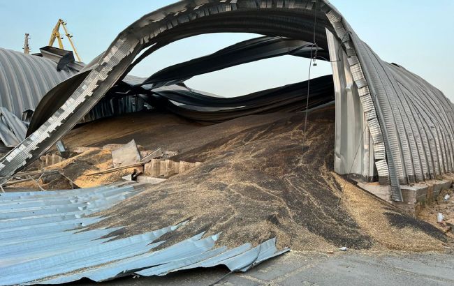 Россия ночью атаковала порт в Одесской области: повреждены склады и зернохранилища