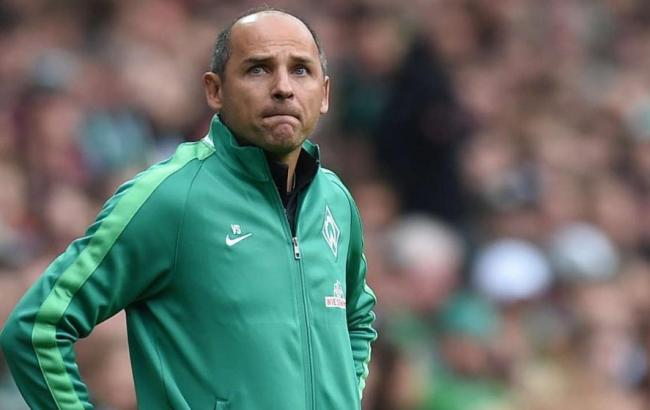 Фанаты "Вердера" вывесили баннер в поддержку Виктора Скрипника