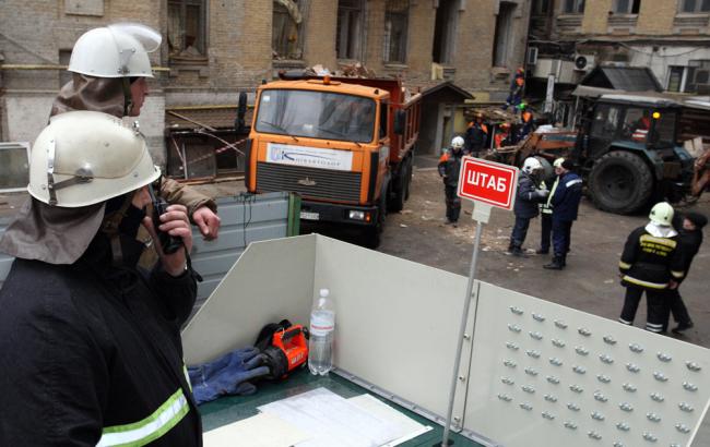 Обвал дома в Киеве: ГСЧС завершила спасательную операцию