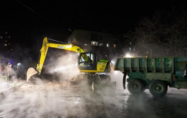 Авария на теплотрассе в Харькове ликвидирована