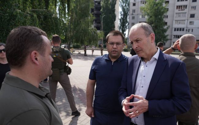 Премьер Ирландии посетил Бородянку, Бучу и Ирпень