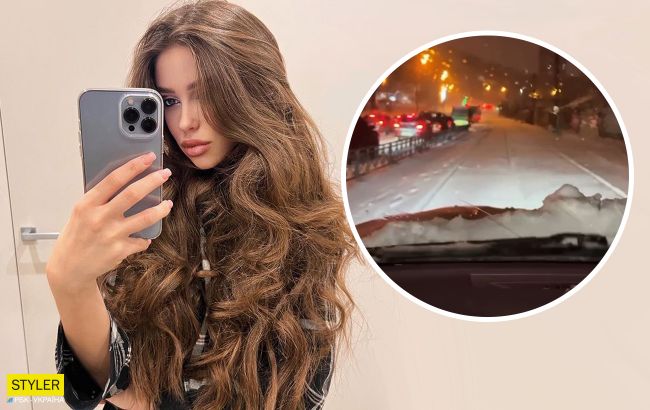 Участница&nbsp;Мисс Украина 2021 сняла видео, как нарушает ПДД... и погорела: "копы" тоже сидят в сети